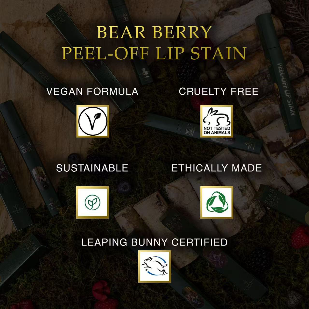 Bear Berry Peel-Off Lip Stain